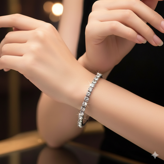 Wholesale Rhinestone Bangle Diamond Tennis Bracelet Hip Hop Bracelet