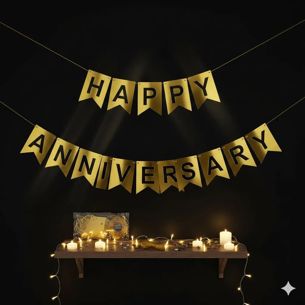 Happy anniversary banner, Premium Quality anniversary Decoration