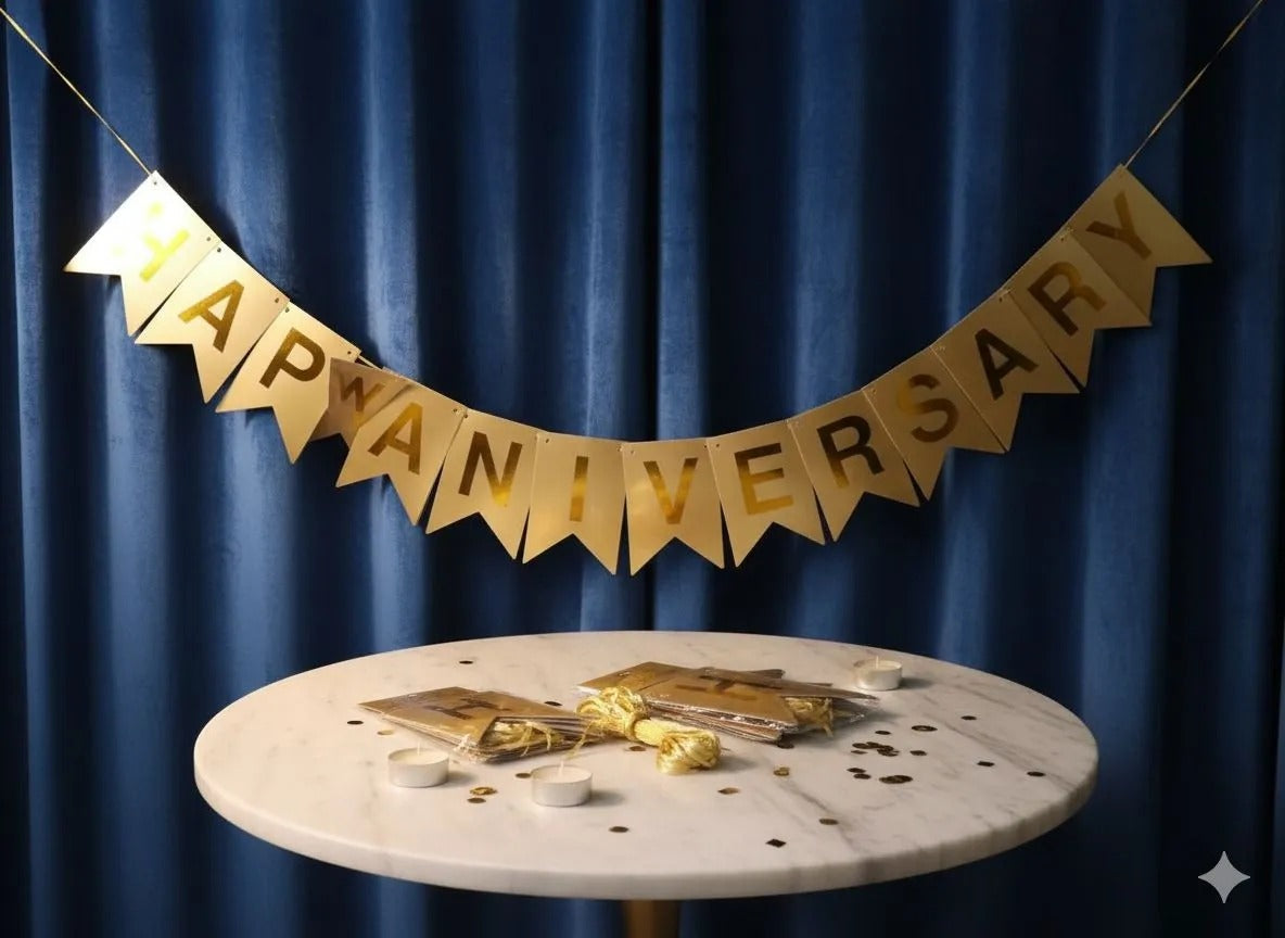 Happy anniversary banner, Premium Quality anniversary Decoration