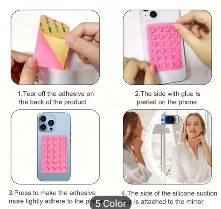 2 PCs Phone Silicone Suction Cup Holder Multifunctional Suction Cup