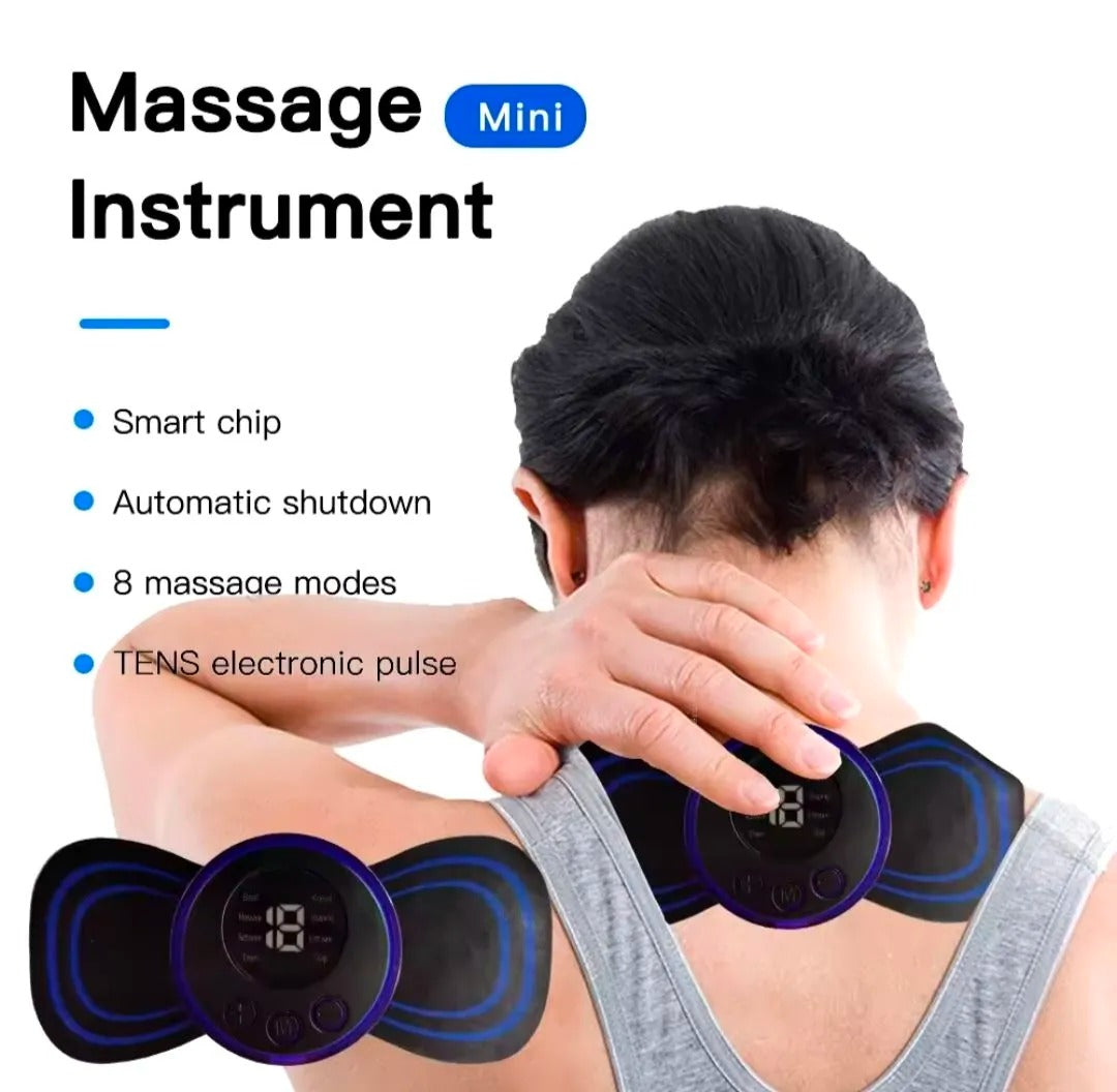 Portable EMS Mini Electric Neck Back Body Massager