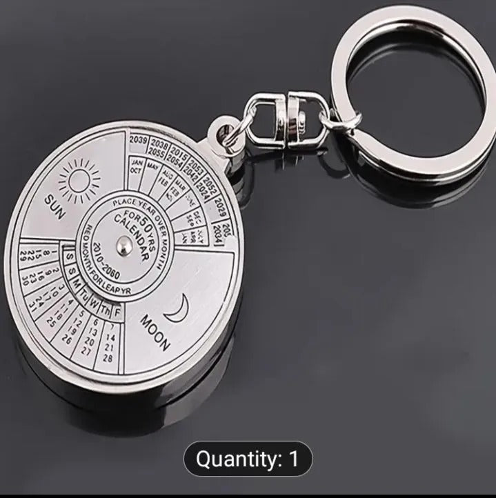 50 years perpetual Calendar keychain