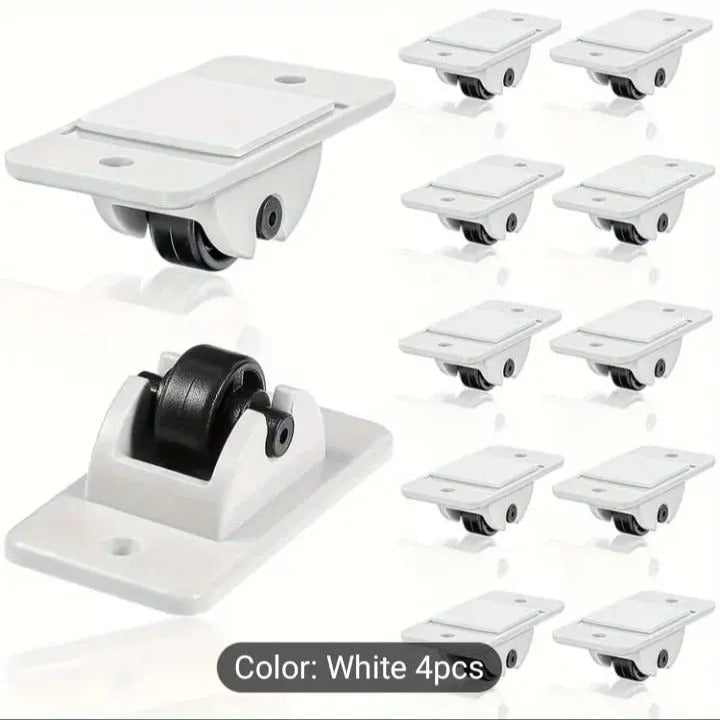 4pcs DIY Wheel Self-adhesive Wheel Small Foot Wheel