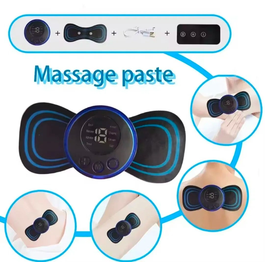 Portable EMS Mini Electric Neck Back Body Massager