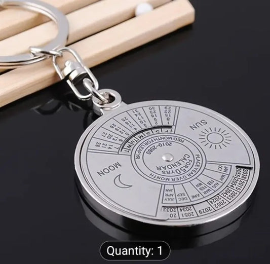 50 years perpetual Calendar keychain